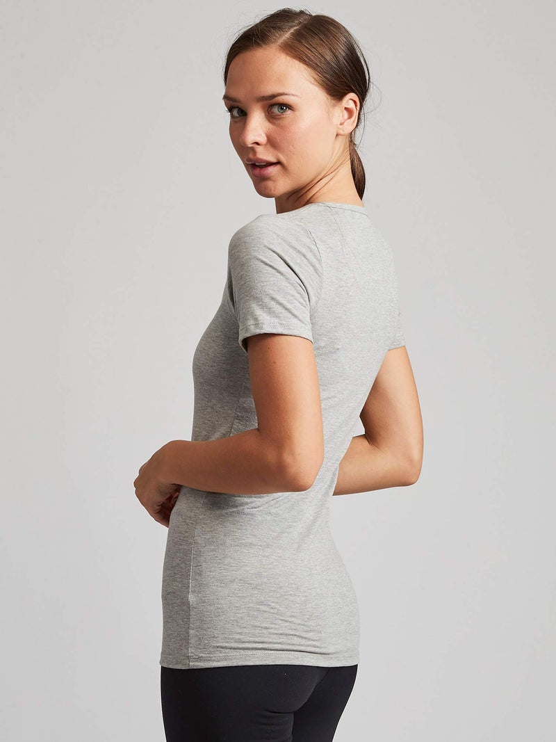 Kalon Women's 4-Pack Scoop Neck T-Shirt Base Layer (X-Large, Basics) - Image 5
